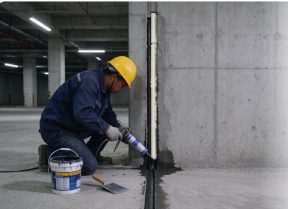 渭南高新假日酒店地下室防水施工